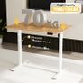 Height Adjustable Electric Standing Desk Frame,Two-Stage,Lifts 73-118cm, Memory Smart Panel & Hooks Image 4