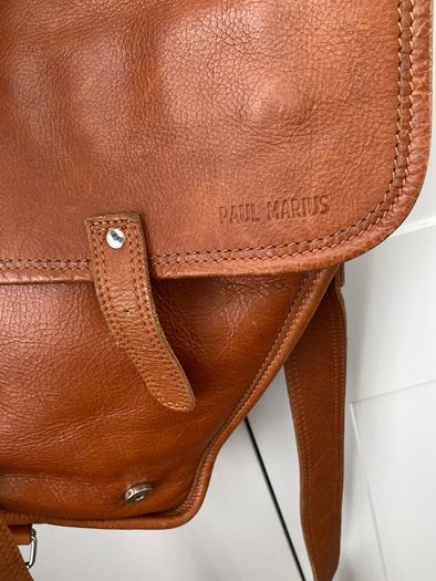 Leather Shoulder Bag unisex