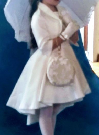 petit communion dress and jacket ivory