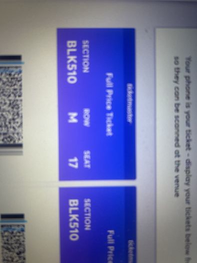 SWAP 2 x Sunday Dermot Kennedy Tickets (seated)