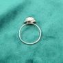 Vintage Sterling Silver Amethyst Cabochon Ring 925 Image 3