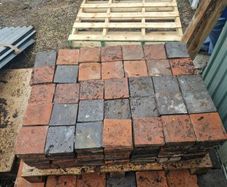 quarry tiles red and black