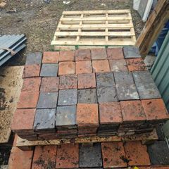 quarry tiles red and black
