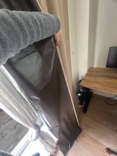 Beige Curtains 4 Pieces Also Blackout