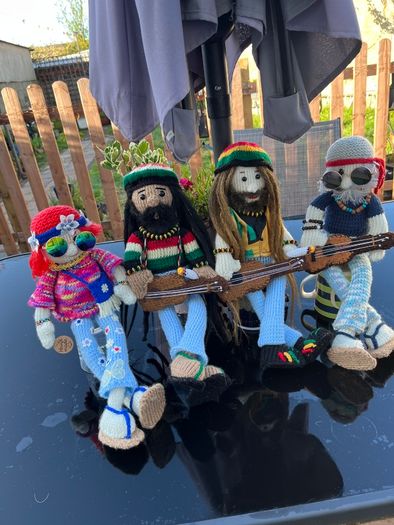 Hand Made Shelf Sitters PlayStation Gamers Rasta