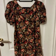 Next with Love Vintage Floral Lace-Up Back Dress | Size 14 | Cottagecore
