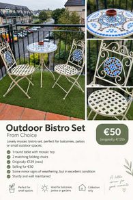 Outdoor bistro table Set