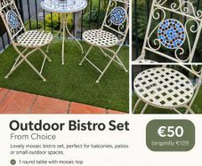 Outdoor bistro table Set
