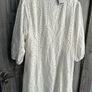 Bnwt Boohoo Puff Sleeve Shirt Dress White-16 Image 6