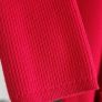 KAREN MILLEN Red Ribbed Knit Silver Studded Midi Sz M (Fit 8-10UK) - Rrp 165 (New) Image 5