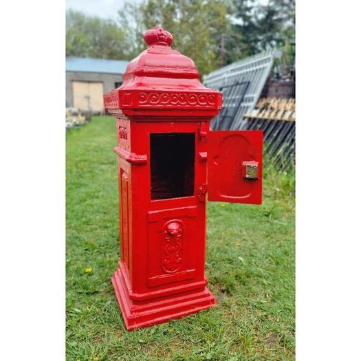 Cast Iron Pillar Post box Red CH R 1702B R