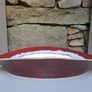 Red glazed bowl oval Image 8
