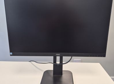 AOC 24E1Q 23.8 inch FHD monitor 2025 FREE 8K DisplayPort Chromeline cable