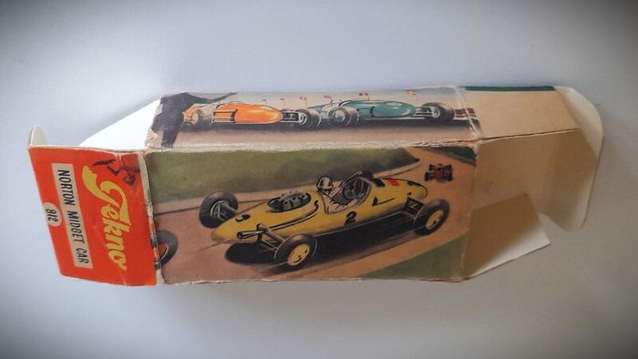 Diecast Vintage Tekno Cooper Norton Midget Car - Very Good Condition/Good Original Box