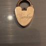 Gold Heart Padlock Charm Image 3