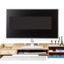 BRAND NEW Black Wooden Computer Monitor Stand Base Storage Box Office Supplies Desktop Storage Box Folder Keyboard Home Office Table For Laptop Image 3