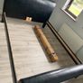 Very Solid 5Ft Leather King Size Bed Frame - Can Deliver Image 2