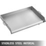 BRAND NEW Stainless Steel Griddle Flat Top Grill Frying Pan with Handles for Outdoor Camps BBQ Grilling Cooking Pancakes, Bacon, Egg Image 2