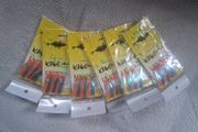 Multicolour 9hooks feathers 6packs for 10euro
