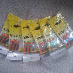 Multicolour 9hooks feathers 6packs for 10euro