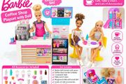 Barbie Coffee Shop Bundle 3 Dolls  Table &amp; Chairs