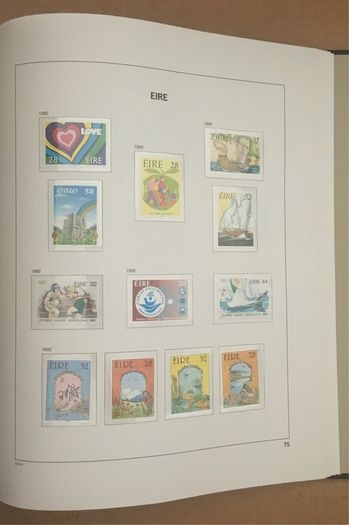 1929-1995 Ireland Commemorative incl sheetlets & 1968-1995 Definitive (inc Gerl series, Architecture & Treasures inc Enschede) Stamp Collection in Davo Album. (shown in 95 images)