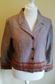 Sasha Ladies Blazer Linen Mix UK 16 Excellent Condition. Measurements in Description.