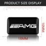 4x Mercedes AMG Badge Mini Sticker Decal Alloy Steering Wheel Interior Image 2