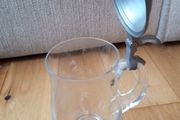 Vintage Glass Beer Stein / Tankard