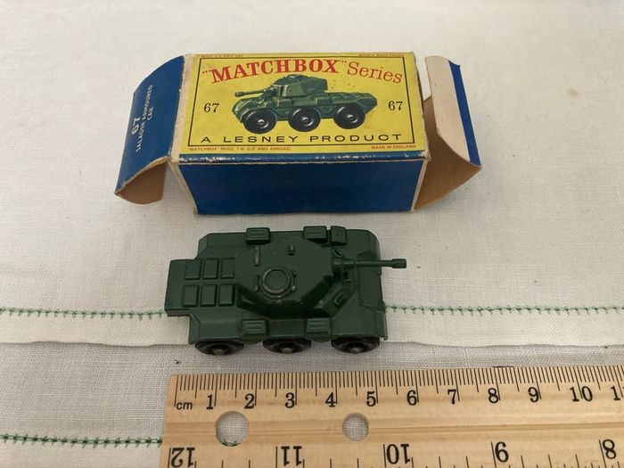 Matchbox 67. Saladin armoured car. Mint in box. 1959.