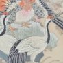 vintage chinese silk Embroidered picture in frame birds of paradise sunset(GAR) Image 7