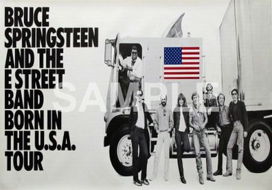 Bruce Springsteen And The E Street Band Born In The USA Tour Promo Poster Repro