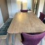 Walnut table chairs and bench (from EZ Furniture) for  sale Image 4