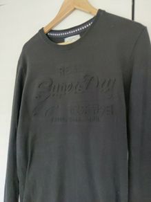 Superdry Men's Long Sleeve Black Shirt Size L