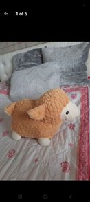 large fluffy sheep money box