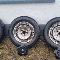 4 steel van wheels and good tyres off vivaro