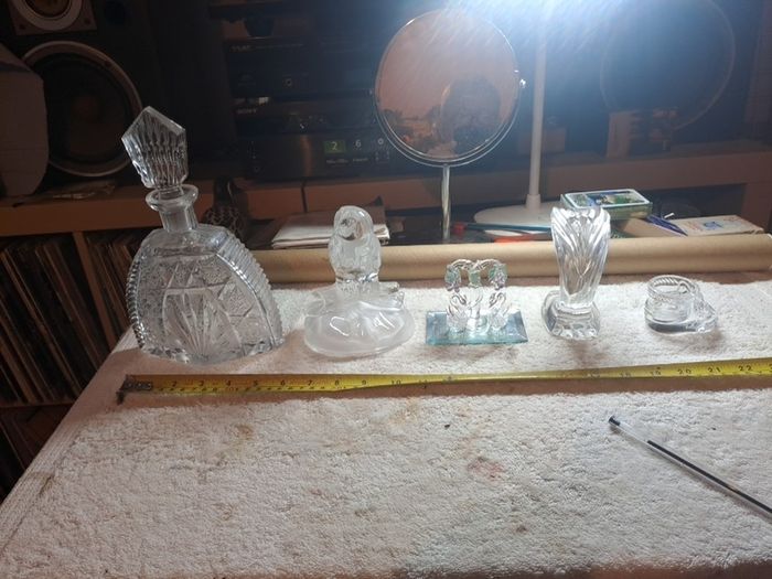 Glass crystal figures