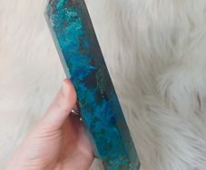 crystal tower malachite and chrysocholla IMPERFECT TOP