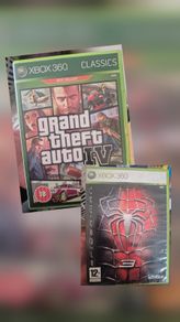 2 xbox 360 games - gta 4 + spiderman 3