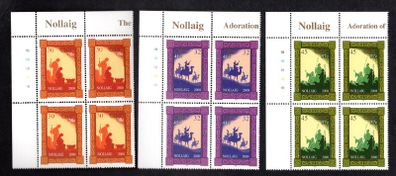 2000 Ireland Christmas Commemorative Stamps Plate Block 1B1B1B1B1B Mint Never Hinged (MNH)