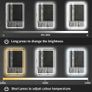 LED Bathroom Mirror 50x70cm Speakers Antifog Ensuite Makeup Vanity Cosmetic Dual LED Dimmable Image 6