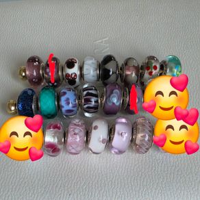 Pandora various charms murano glass charms,very good condition 15e each charm