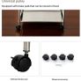 Stainless Steel 3/4 Tier Trolley Cart Wheels Utility Shelf Storage Rack Kitchen Cart Serving Salon BBQ For Hotels Restaurants C(60 32 96cm 4 Tier) Image 6