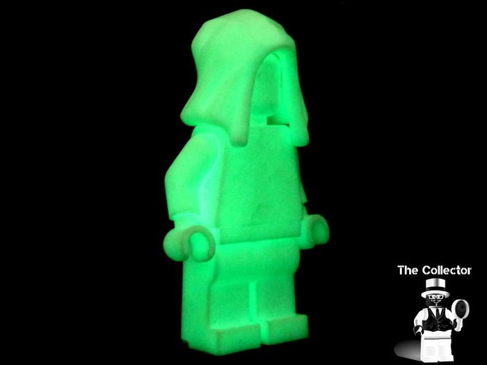 LEGO Hood Minifigure Unreleased Superheroes Prototype Glow In The Dark Colour Monochrome Minifigure Extremely Rare And Hard To Find