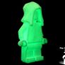 LEGO Hood Minifigure Unreleased Superheroes Prototype Glow In The Dark Colour Monochrome Minifigure Extremely Rare And Hard To Find Image 2