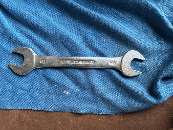 Vintage Rahsol No.5 2202 Metric 20mm X 22mm Open End Spanner Made In Germany.