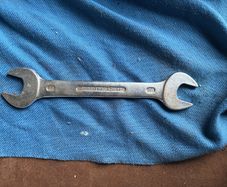Vintage Rahsol No.5 2202 Metric 20mm X 22mm Open End Spanner Made In Germany.