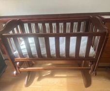 wooden rocking Crib