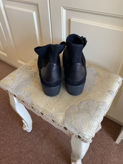 Unisa size 41 black fabric ankle boot - worn once