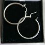 Vintage 925 Sterling Silver Hoop Earrings Large Classic Hoop Gift 5,67g Image 4